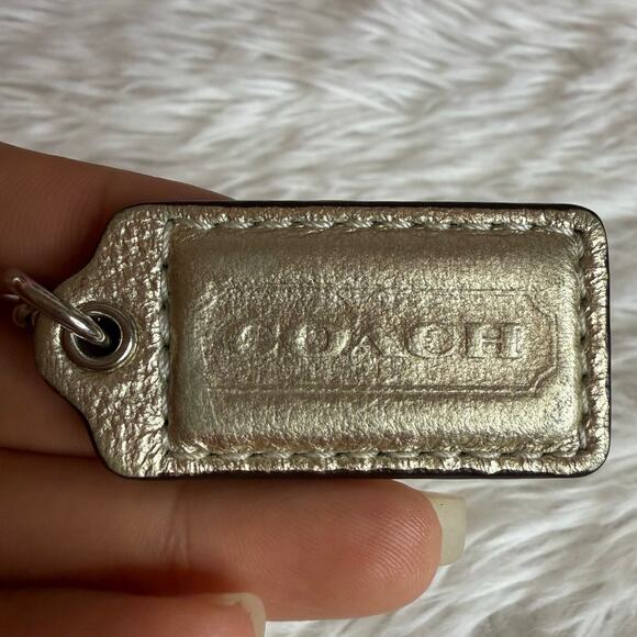 1.5" COACH  Fob Bag Charm Hang tag Hangtag - Picture 1 of 2